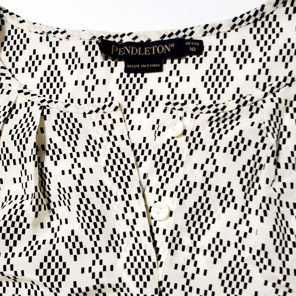 Pendleton 100 Silk Blouse - Picture 3 of 7